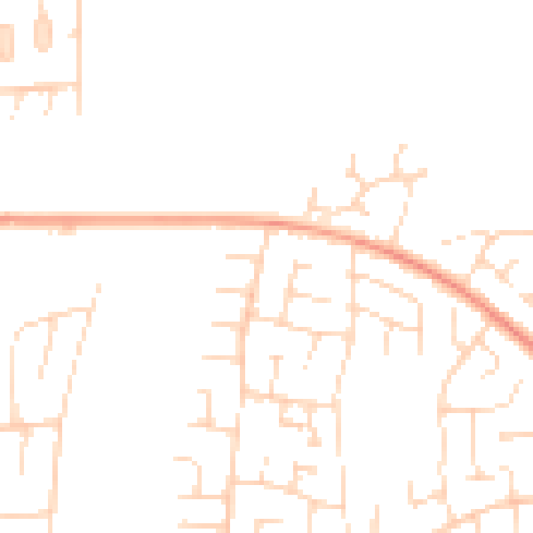 Daytime road noise heatmap for NN15 5AX