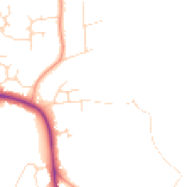 Daytime road noise heatmap for NN15 5FT