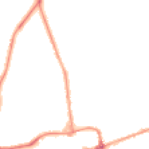 Night-time road noise heatmap for NN16 9SQ