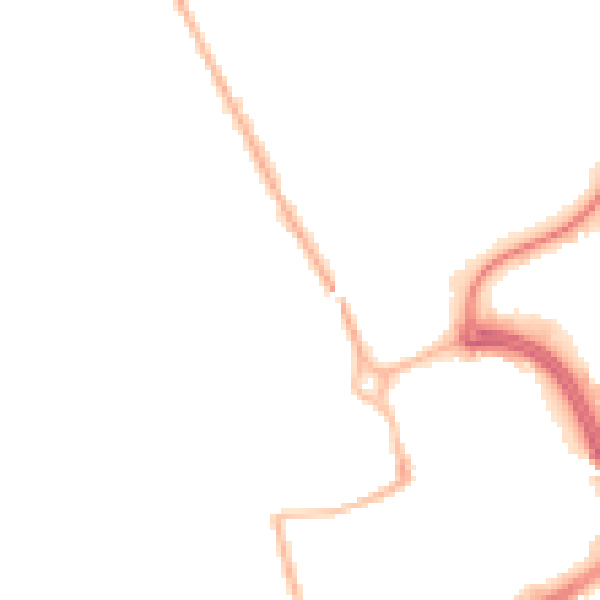 Night-time road noise heatmap for NN17 1AF