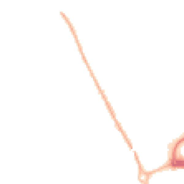 Night-time road noise heatmap for NN17 1AJ