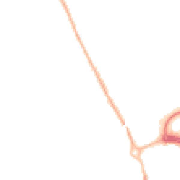 Night-time road noise heatmap for NN17 1AZ