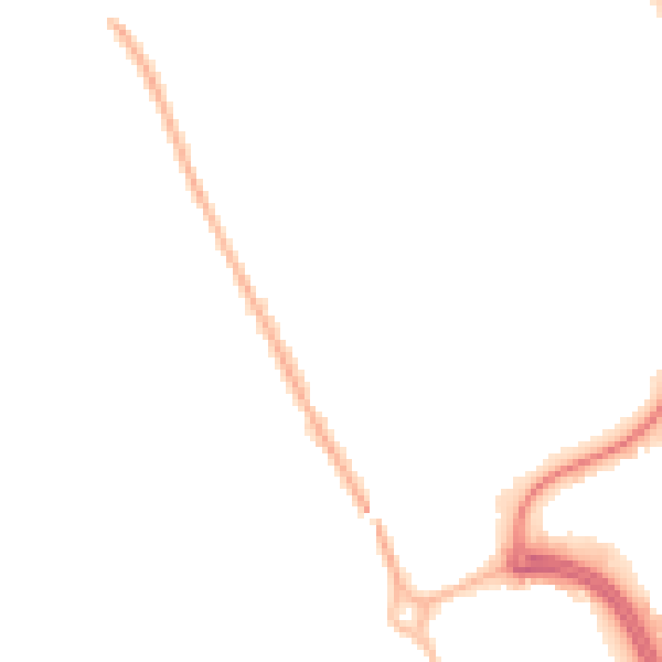 Night-time road noise heatmap for NN17 1BA