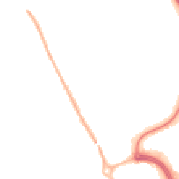 Night-time road noise heatmap for NN17 1DJ