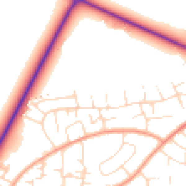 Daytime road noise heatmap for NN17 2LJ