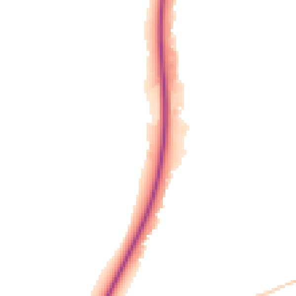 Night-time road noise heatmap for NN17 2UJ
