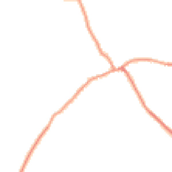 Daytime road noise heatmap for NN17 3AD