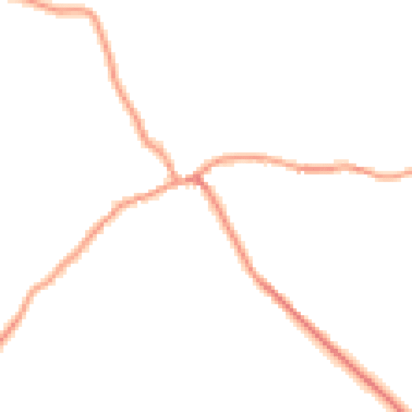 Daytime road noise heatmap for NN17 3AE
