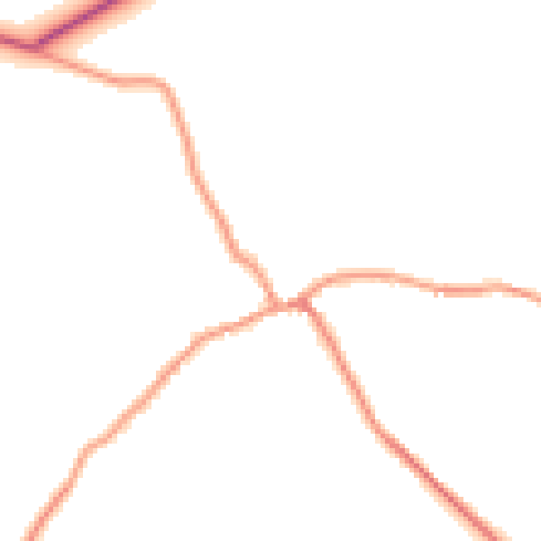 Daytime road noise heatmap for NN17 3AF