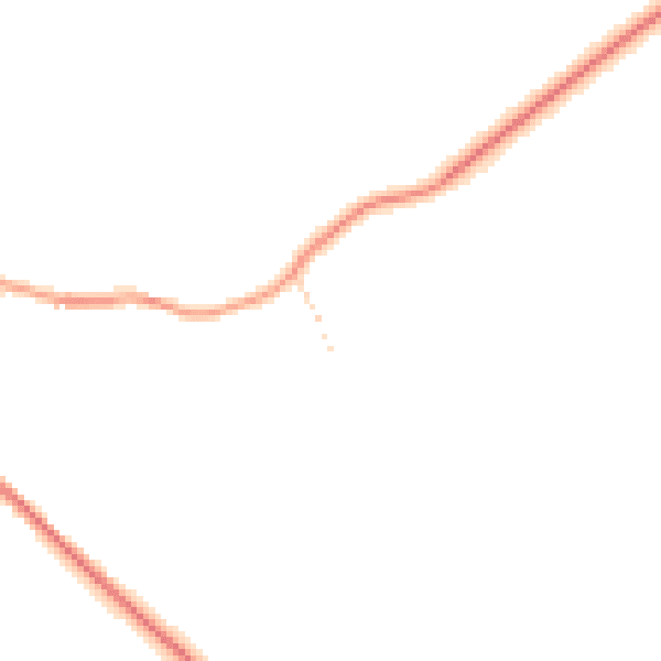 Daytime road noise heatmap for NN17 3AG