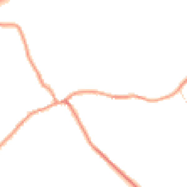 Daytime road noise heatmap for NN17 3AH