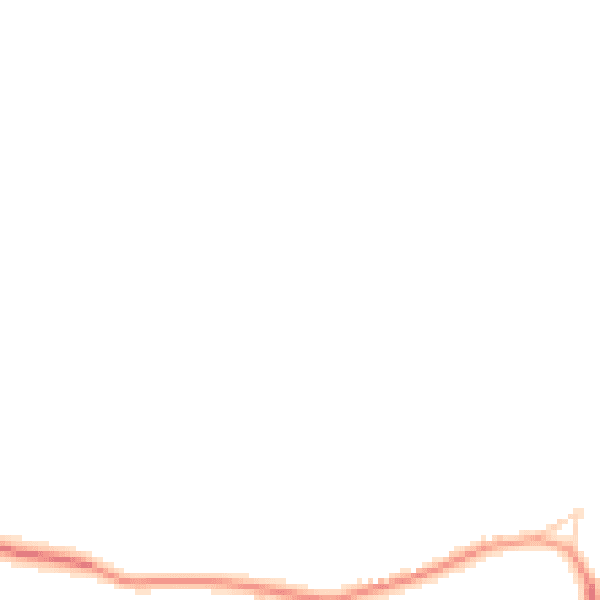 Daytime road noise heatmap for NN17 3AZ