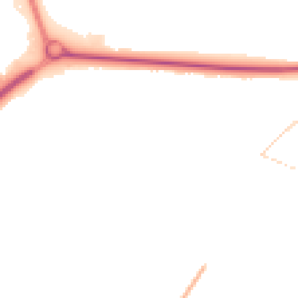 Night-time road noise heatmap for NN17 3BL