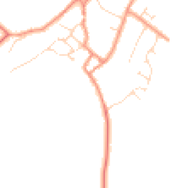 Daytime road noise heatmap for NN17 3BN