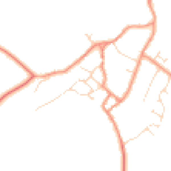 Daytime road noise heatmap for NN17 3BP