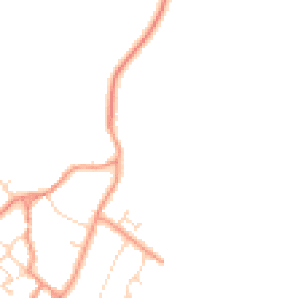 Daytime road noise heatmap for NN17 3BS