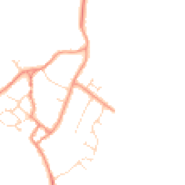 Daytime road noise heatmap for NN17 3BX