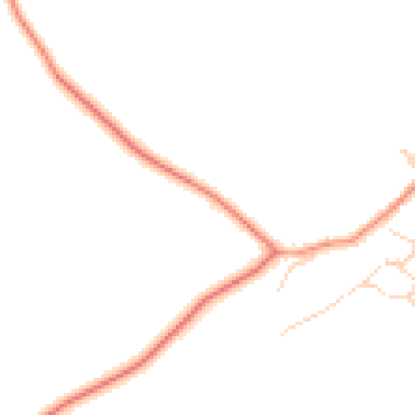 Daytime road noise heatmap for NN17 3DA