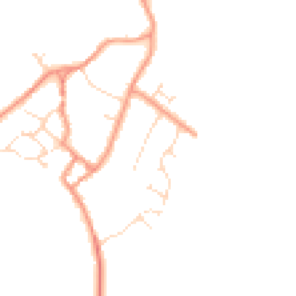 Daytime road noise heatmap for NN17 3DG