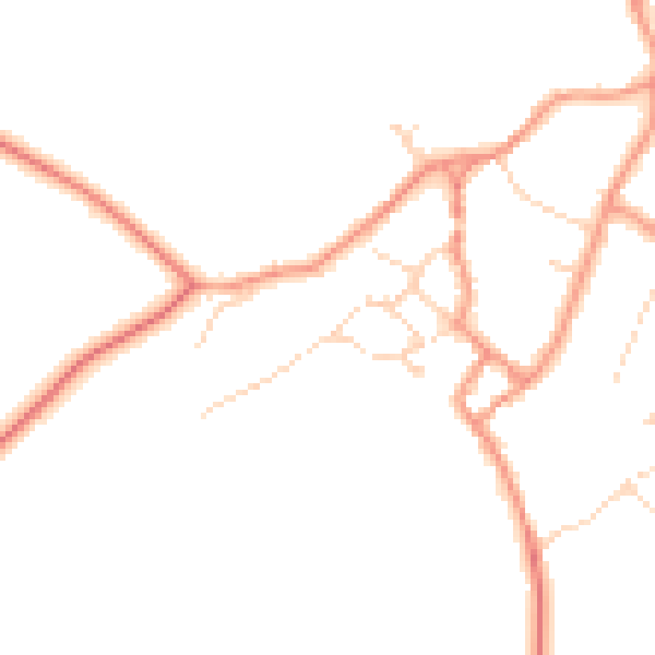 Daytime road noise heatmap for NN17 3DN