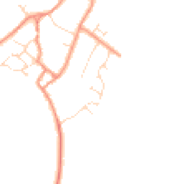 Daytime road noise heatmap for NN17 3DP