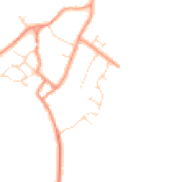 Daytime road noise heatmap for NN17 3DR