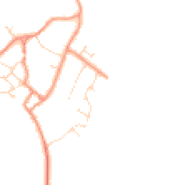 Daytime road noise heatmap for NN17 3DW
