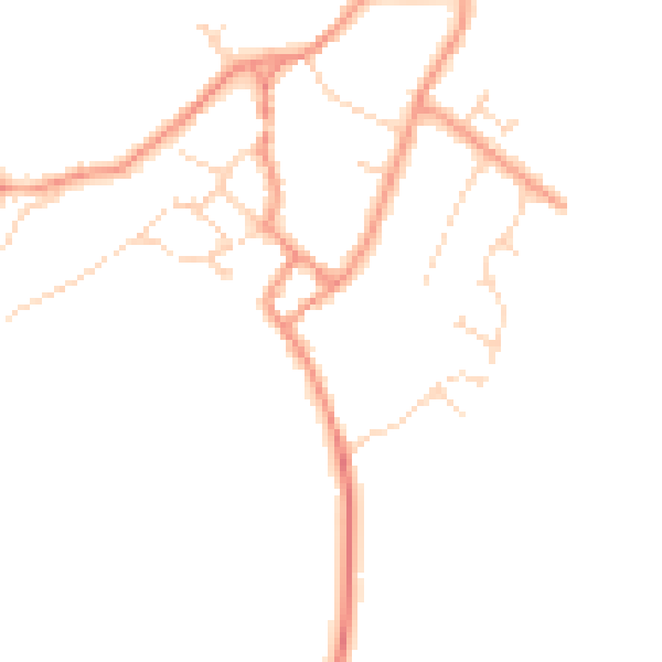 Daytime road noise heatmap for NN17 3EF