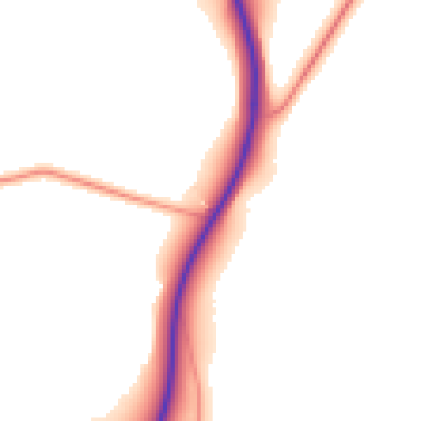 Daytime road noise heatmap for NN17 3EH