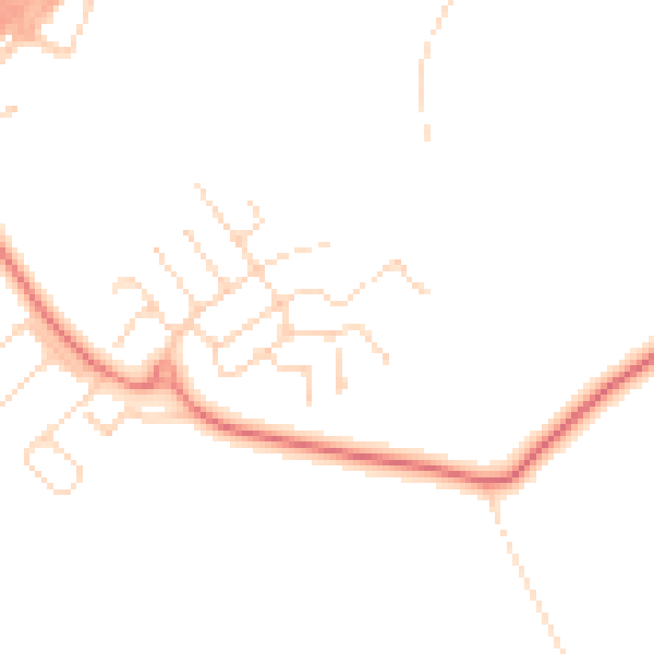 Daytime road noise heatmap for NN17 3FG