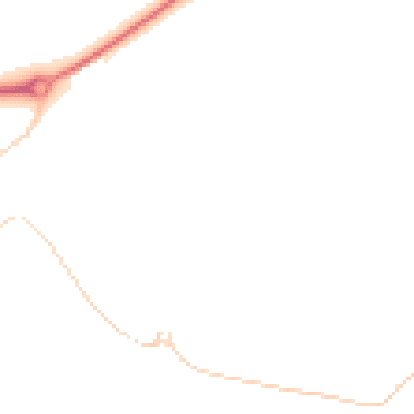 Night-time road noise heatmap for NN17 3FN