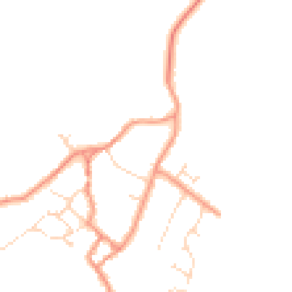 Daytime road noise heatmap for NN17 3FU