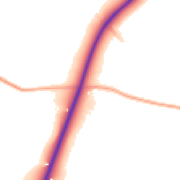Daytime road noise heatmap for NN17 3GB