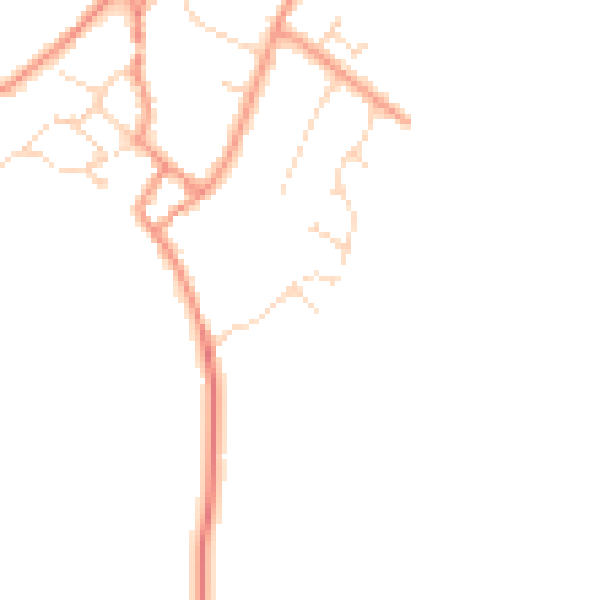 Daytime road noise heatmap for NN17 3GD