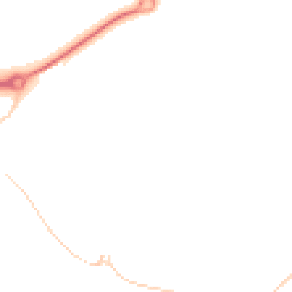 Night-time road noise heatmap for NN17 3GG
