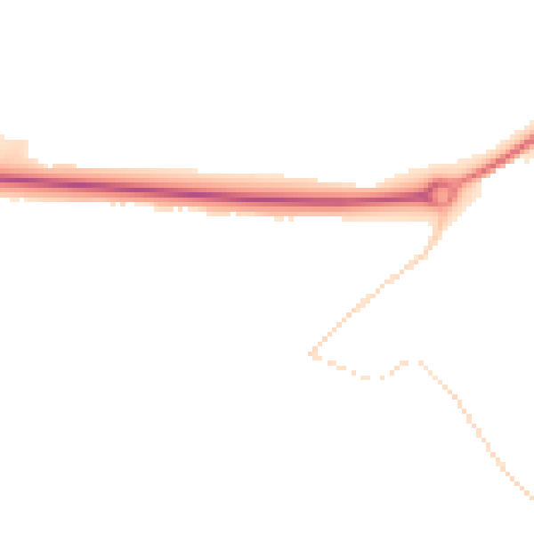 Night-time road noise heatmap for NN17 3HR