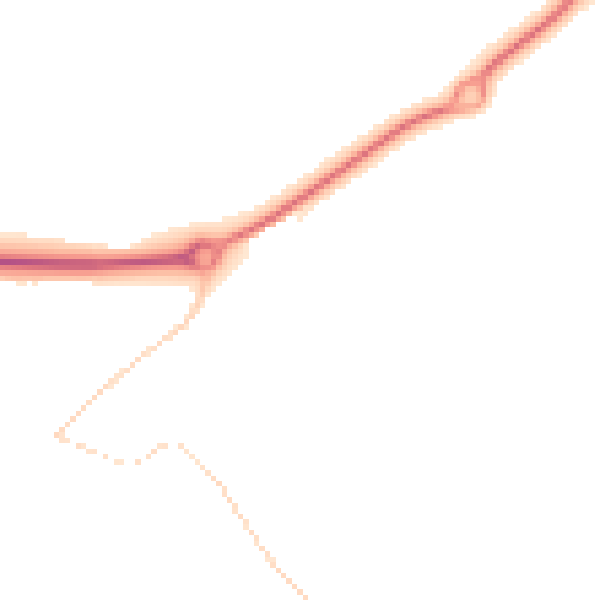 Night-time road noise heatmap for NN17 3JW