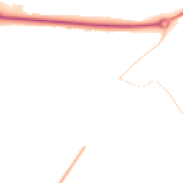 Night-time road noise heatmap for NN17 3LB