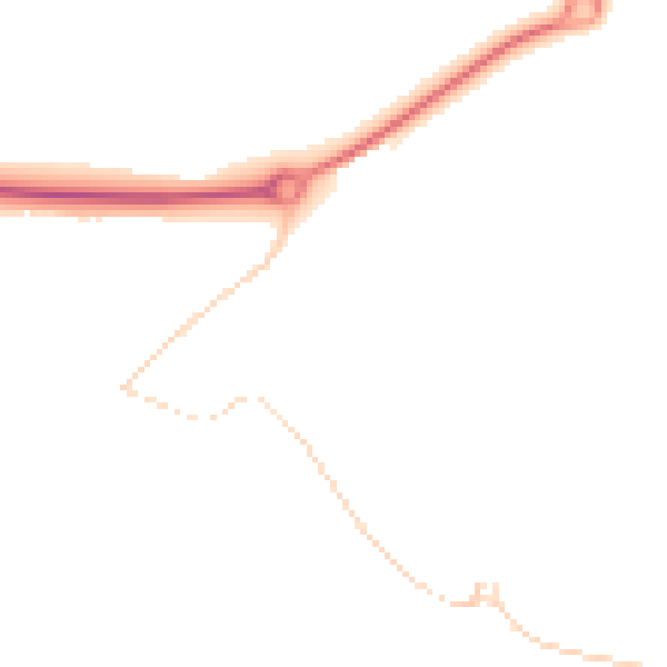 Night-time road noise heatmap for NN17 3LP
