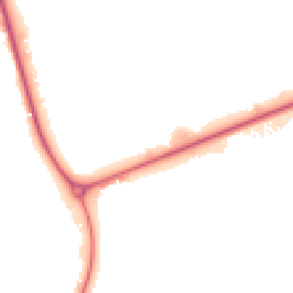 Night-time road noise heatmap for NN17 5AE