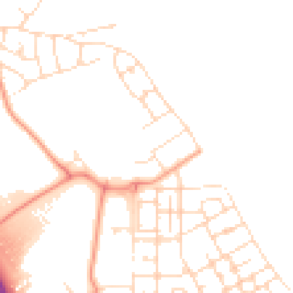Daytime road noise heatmap for NN17 5BN