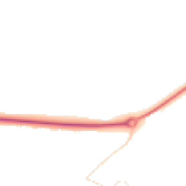 Night-time road noise heatmap for NN17 5GD
