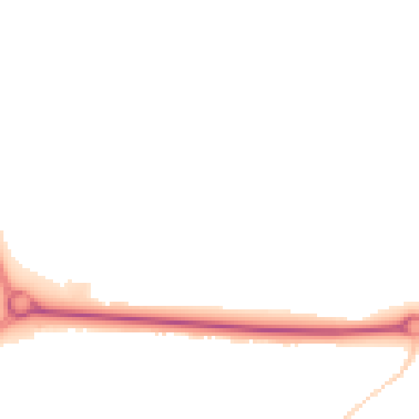 Night-time road noise heatmap for NN17 5GG