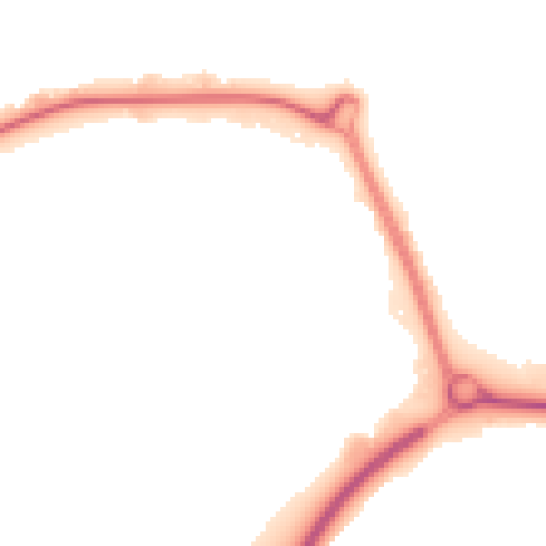 Night-time road noise heatmap for NN17 5JE