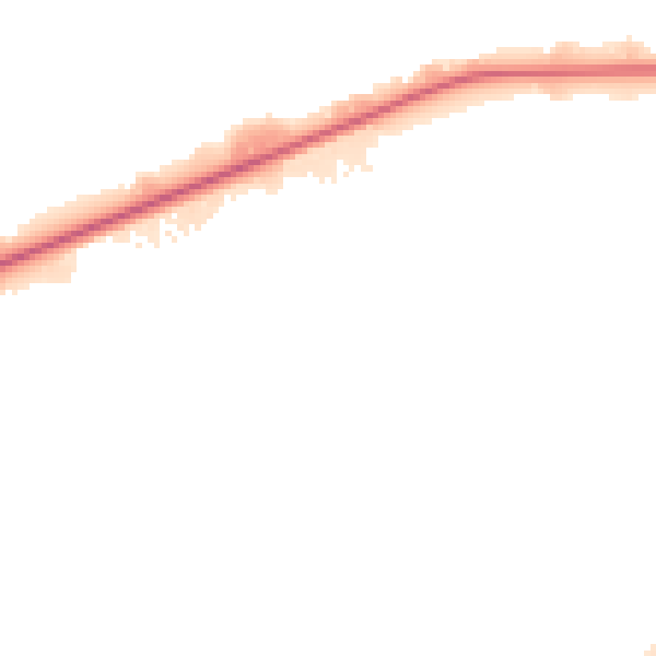 Night-time road noise heatmap for NN17 5XN