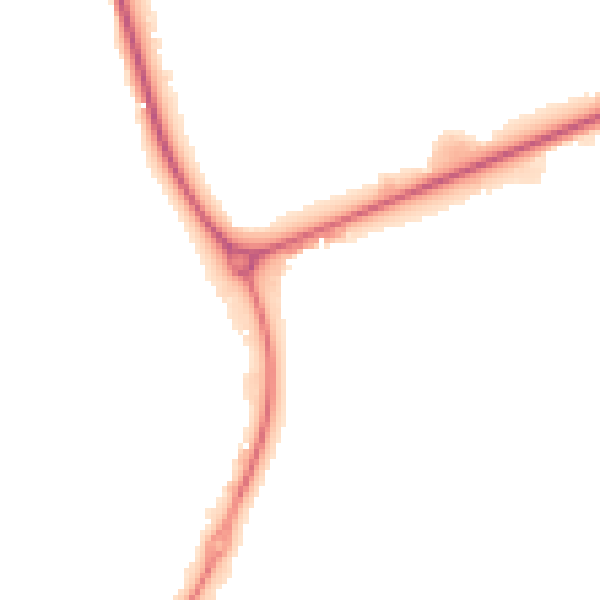 Night-time road noise heatmap for NN17 5XY