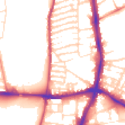 Daytime road noise heatmap for NN2 6AX