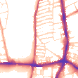 Daytime road noise heatmap for NN2 6BD