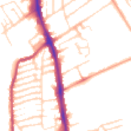 Daytime road noise heatmap for NN2 6BF