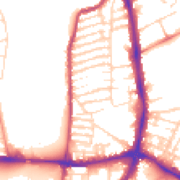 Daytime road noise heatmap for NN2 6BG
